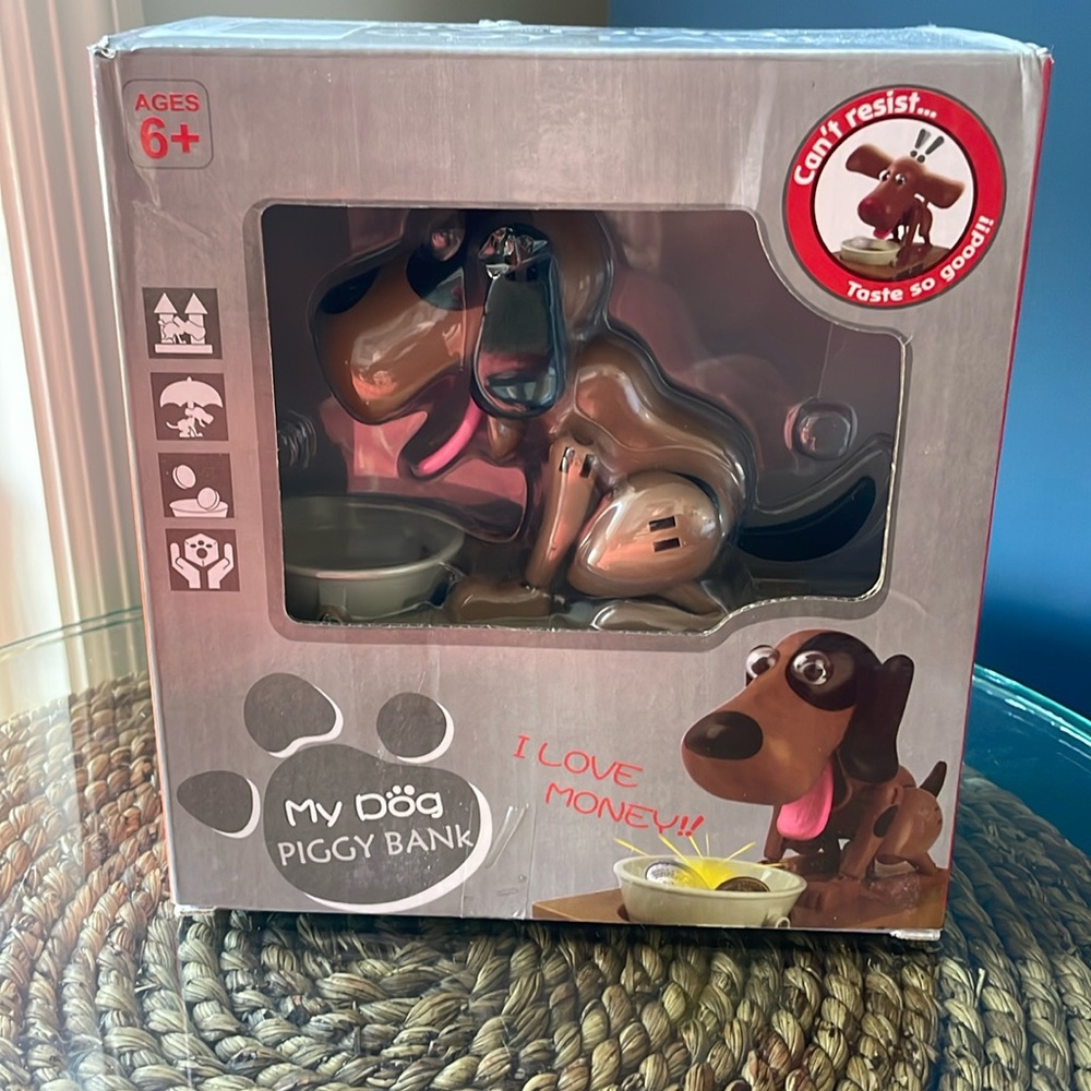Piggy Bank, My Dog Piggy Bank, Robotic Coin Munching Toy Money